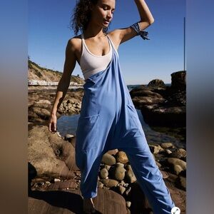 Free People Hot Shot Onesie - Blue - Medium